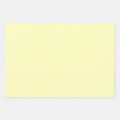 Feuille De Papier Cadeau Jaune pâle (Devant)
