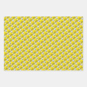 Feuille De Papier Cadeau Jaune positif (Devant 3)