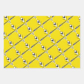 Feuille De Papier Cadeau Jaune positif (Devant 2)