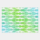 Feuille De Papier Cadeau Javan Mina Enveloppement d'oiseaux ensemble de 3 (Devant 3)