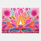 Feuille De Papier Cadeau Jaw - Drop rose Diwali (Devant 3)