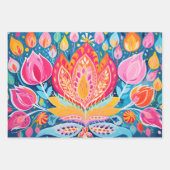 Feuille De Papier Cadeau Jaw - Drop rose Diwali (Devant 2)