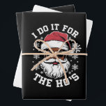 Feuille De Papier Cadeau Je Le Fais Pour Hos Christmas African Père Noël<br><div class="desc">Je Le Fais Pour La Hos Christmas African American Père Noël</div>