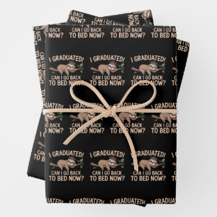 Feuille De Papier Cadeau Je suis diplômé Puis-je retourner au lit maintenan