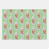 Feuille De Papier Cadeau Je suis Frappe-tastic | Frappe à la crème fouettée (Devant 2)