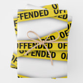 Feuille De Papier Cadeau Je suis offensé que la police ne croise pas (En situation)