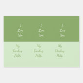 Feuille De Papier Cadeau Je T'Aime Ma Chérie (Devant 3)