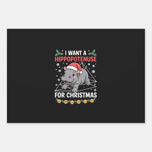 Feuille De Papier Cadeau Je Veux Une Hippopoténose Pour Enseignant Math De (Devant)