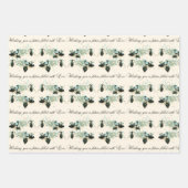 Feuille De Papier Cadeau Je vous souhaite l'amour Mariage (Devant)