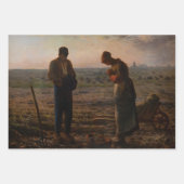 Feuille De Papier Cadeau Jean-François Millet - L'Angelus (Devant 3)