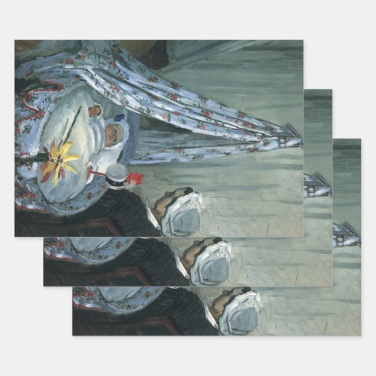 Feuille De Papier Cadeau Jean Monet dans son berceau par Claude Monet (Lot)