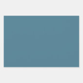 Feuille De Papier Cadeau Jelly Bean Bean bleu couleur solide (Devant)