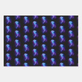 Feuille De Papier Cadeau Jellyfish éclatante couleur (Devant 3)