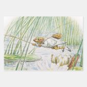 Feuille De Papier Cadeau Jeremy Fisher fait un grand bond en avant par Beat (Devant)