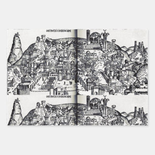 Feuille De Papier Cadeau Jérusalem pendant le règne de Salomon