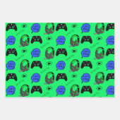 Feuille De Papier Cadeau Jeu à thème Anniversaire (Devant 3)