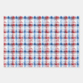 Feuille De Papier Cadeau Jeu complémentaire Patriotique Rouge Blanc Bleu Pl (Devant 3)