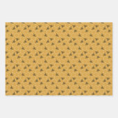 Feuille De Papier Cadeau Jeu d'abeilles de miel dur de travail 3 (Devant 2)