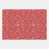 Feuille De Papier Cadeau Jeu de 3 Fêtes de Noël (Devant 3)