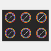 Feuille De Papier Cadeau Jeu de 3 Fiers d'être différent (Devant)