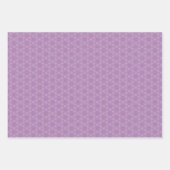 Feuille De Papier Cadeau Jeu de 3 nuances de pourpre (Devant 3)