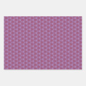 Feuille De Papier Cadeau Jeu de 3 ombres violettes imprimées (Devant 2)