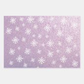 Feuille De Papier Cadeau Jeu de flocons de neige 3 (Devant)