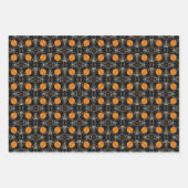 Feuille De Papier Cadeau Jeu de Motifs Abstrait Halloween 5 (Devant 3)