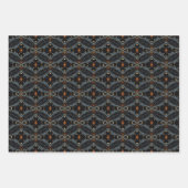 Feuille De Papier Cadeau Jeu de Motifs Abstrait Halloween 5 (Devant 2)