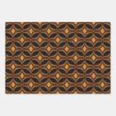 Feuille De Papier Cadeau Jeu de Motifs Abstrait Halloween 5 (Devant)