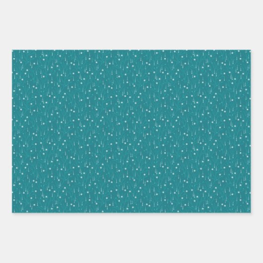 Feuille De Papier Cadeau Jeu de Noël côtier de trois (Devant 3)