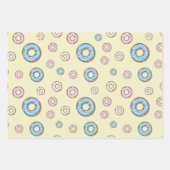 Feuille De Papier Cadeau Jeu de Noël de neigeurs doux beignets (Devant 3)