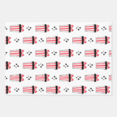 Feuille De Papier Cadeau Jeu de Noël de style scandinave 3 (Devant)