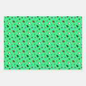 Feuille De Papier Cadeau Jeu de Noël Festive Holiday mignon (Devant 2)