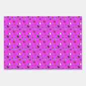 Feuille De Papier Cadeau Jeu de Noël Festive Holiday mignon (Devant)