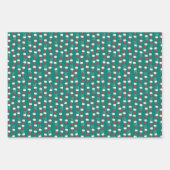 Feuille De Papier Cadeau Jeu de Noël Pop Rétro 1 (Devant 3)