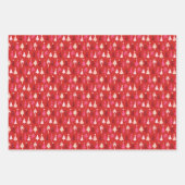 Feuille De Papier Cadeau Jeu de Noël tropical de 3 (Devant 2)