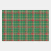 Feuille De Papier Cadeau Jeu de Noël vert (Devant 2)