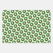 Feuille De Papier Cadeau Jeu de styles traditionnels Noël 3 (Devant 3)