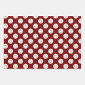 Feuille De Papier Cadeau jeu de volleyballs gris marron 3 coordination (Devant 2)