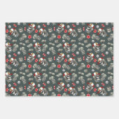 Feuille De Papier Cadeau Jeu Dice Poker Chips Motif crâne (Devant 3)