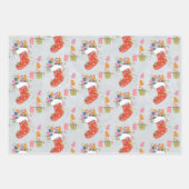 Feuille De Papier Cadeau Jeu d'ours de Noël Soldat de l'Attaque (Devant 3)