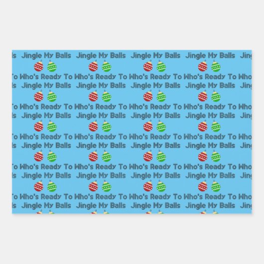 Feuille De Papier Cadeau Jingle Balls (Devant 2)