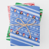 Feuille De Papier Cadeau Joe Biden et Kamala Harris Noël (En situation)