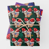 Feuille De Papier Cadeau joe biden et kamala harris Noël père Noël (En situation)