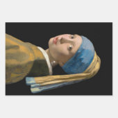 Feuille De Papier Cadeau Johannes Vermeer - Fille avec une oreille perle (Devant 2)