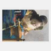 Feuille De Papier Cadeau Johannes Vermeer - Le Lacemaker (Devant 3)