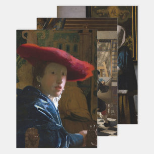 Feuille De Papier Cadeau Johannes Vermeer - Sélection de chefs-d'oeuvre
