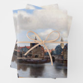 Feuille De Papier Cadeau Johannes Vermeer - Vue de Delft (En situation)