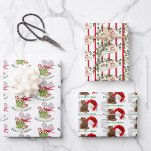Feuille De Papier Cadeau Joie de Noël Mat 19" x 29"